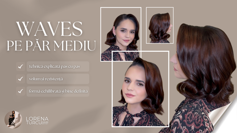 Waves pe păr mediu